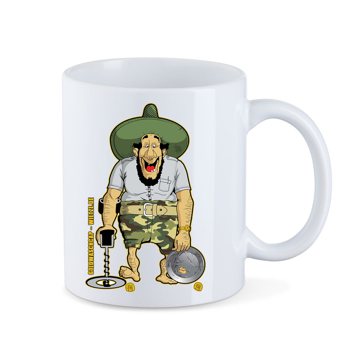 ICH BIN EIN GOLDWÄSCHER UND KENNE ORTE, WO DICH NIEMAND FINDEN WIRD-Tasse