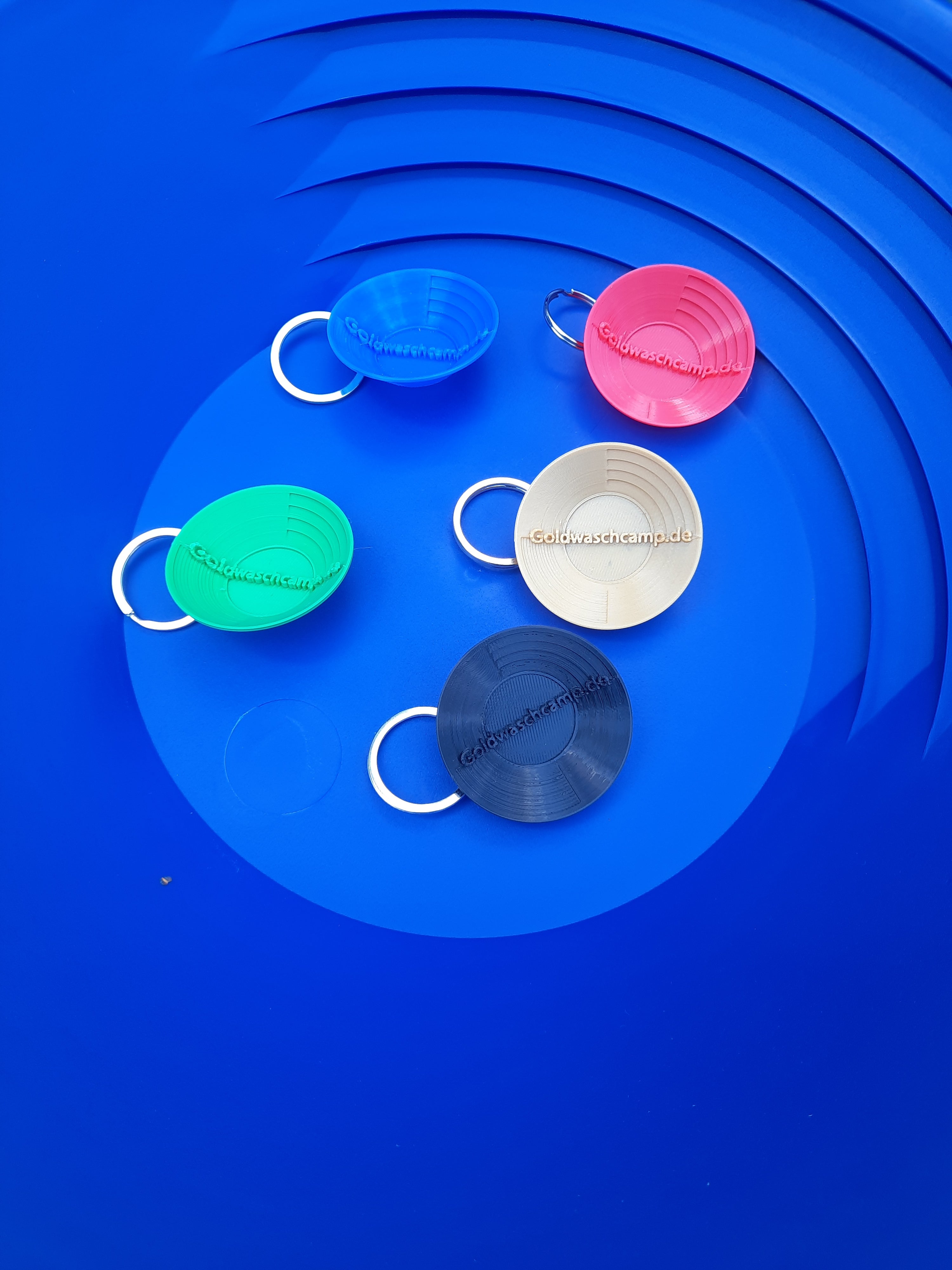 Miniature Gold Pan Keychain