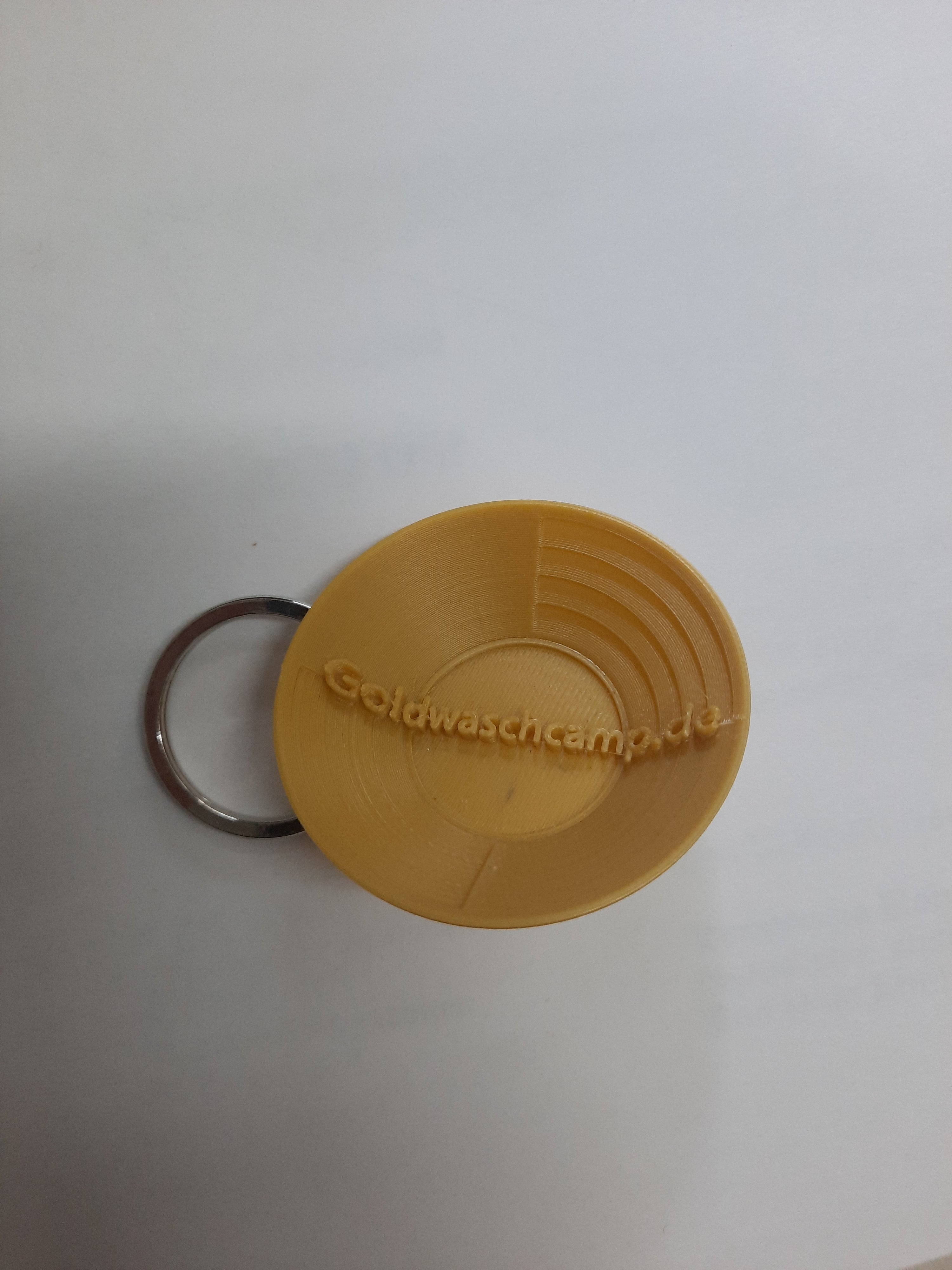 Miniature Gold Pan Keychain